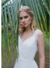 Beaded Ivory Tulle Chic Wedding Dress